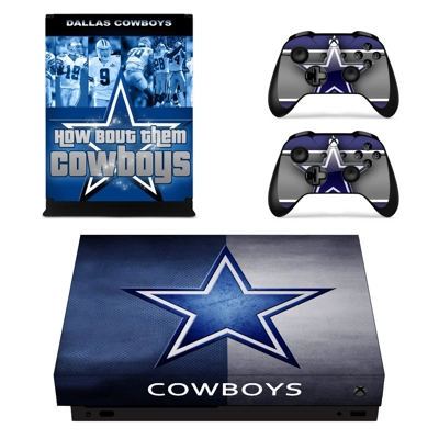 Dallas Cowboys decal skin for Xbox one X Console and 2 Con.. Dallas Cowboys decal skin for Xbox one X Console and 2 Con..