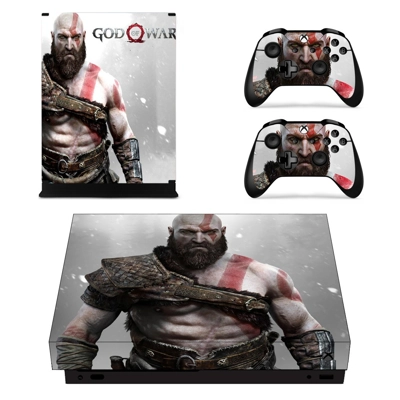 God of War 4 decal skin for Xbox one X Console and 2 Contr.. God of War 4 decal skin for Xbox one X Console and 2 Contr..