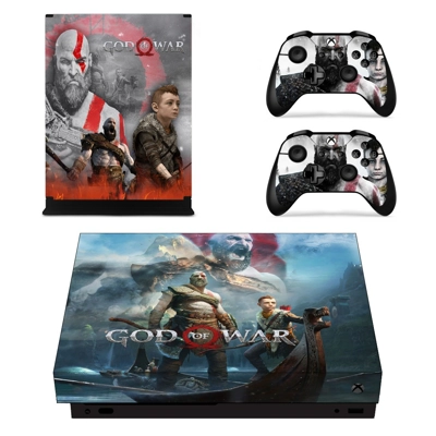 God of War 4 decal skin for Xbox one X Console and 2 Contr.. God of War 4 decal skin for Xbox one X Console and 2 Contr..