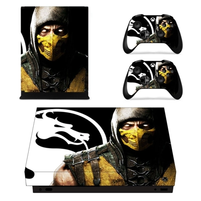 Mortal Kombat X decal skin for Xbox one X Console and 2 Co.. Mortal Kombat X decal skin for Xbox one X Console and 2 Co..
