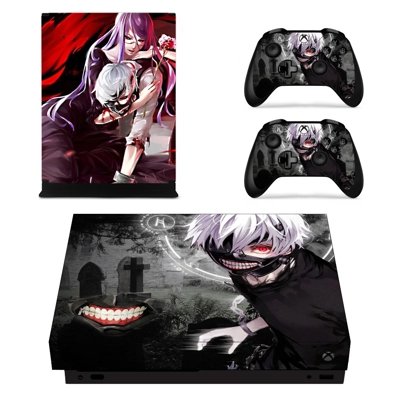 Tokyo Ghoul decal skin for Xbox one X Console and 2 Contro.. Tokyo Ghoul decal skin for Xbox one X Console and 2 Contro..