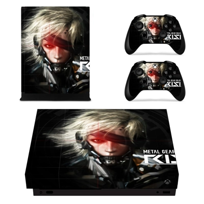 Metal Gear Solid Rising decal skin for Xbox one X Console .. Metal Gear Solid Rising decal skin for Xbox one X Console ..