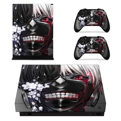 Tokyo Ghoul decal skin for Xbox one X Console and 2 Contro.. Tokyo Ghoul decal skin for Xbox one X Console and 2 Contro..