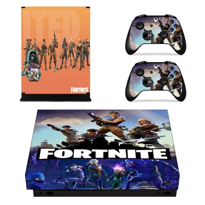 Fortnite decal skin for Xbox one X Console and 2 Controllers Fortnite decal skin for Xbox one X Console and 2 Controllers