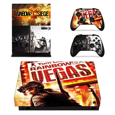 Tom Clancy's Rainbow Six Siege decal skin for Xbox one X Console and 2 Controllers
