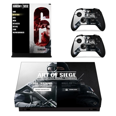Tom Clancy's Rainbow Six Siege decal skin for Xbox one X Console and 2 Controllers