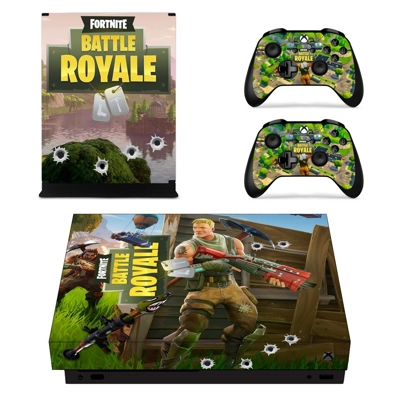 Fortnite decal skin for Xbox one X Console and 2 Controllers Fortnite decal skin for Xbox one X Console and 2 Controllers