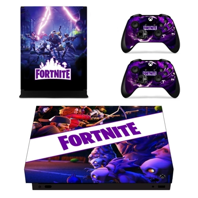 Fortnite decal skin for Xbox one X Console and 2 Controllers Fortnite decal skin for Xbox one X Console and 2 Controllers