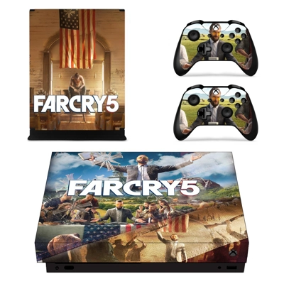 Far Cry 5 decal skin for Xbox one X Console and 2 Controllers