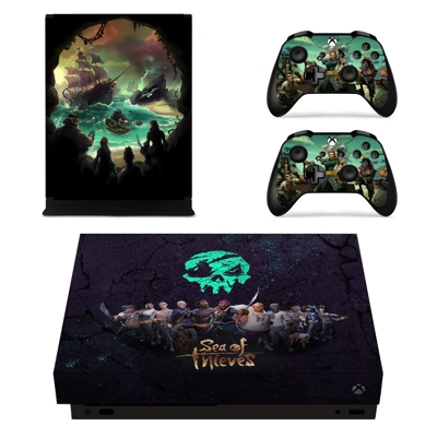 Sea of Thieves decal skin for Xbox one X Console and 2 Controllers