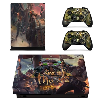 Sea of Thieves decal skin for Xbox one X Console and 2 Con.. Sea of Thieves decal skin for Xbox one X Console and 2 Con..