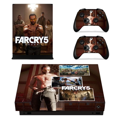 Far Cry 5 decal skin for Xbox one X Console and 2 Controll.. Far Cry 5 decal skin for Xbox one X Console and 2 Controll..