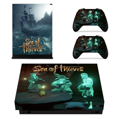 Sea of Thieves decal skin for Xbox one X Console and 2 Controllers