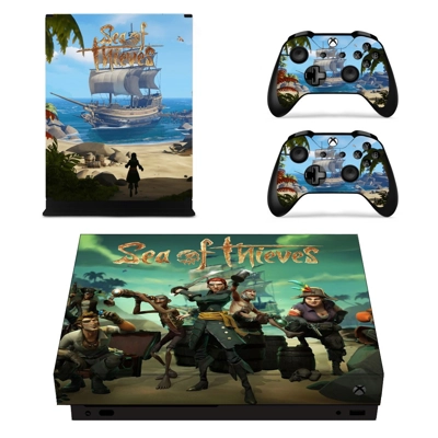 Sea of Thieves decal skin for Xbox one X Console and 2 Con..