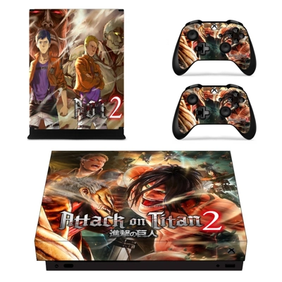 Attack on Titan 2 decal skin for Xbox one X Console and 2 .. Attack on Titan 2 decal skin for Xbox one X Console and 2 ..