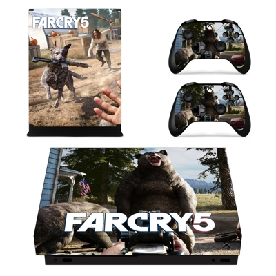 Far Cry 5 decal skin for Xbox one X Console and 2 Controll..