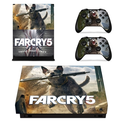 Far Cry 5 decal skin for Xbox one X Console and 2 Controll..