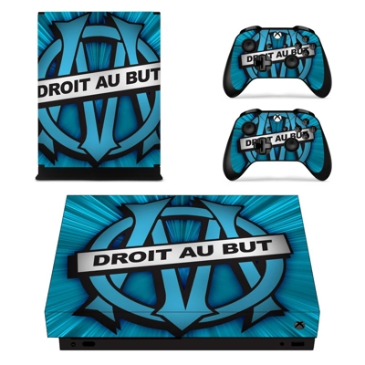Olympique de Marseille decal skin for Xbox one X Console a..