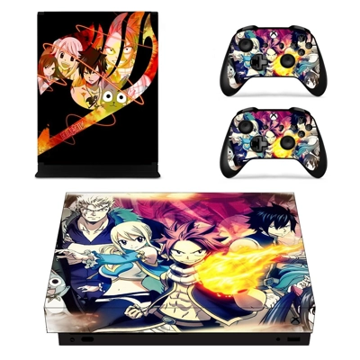 Fairy Tail decal skin for Xbox one X Console and 2 Control.. Fairy Tail decal skin for Xbox one X Console and 2 Control..