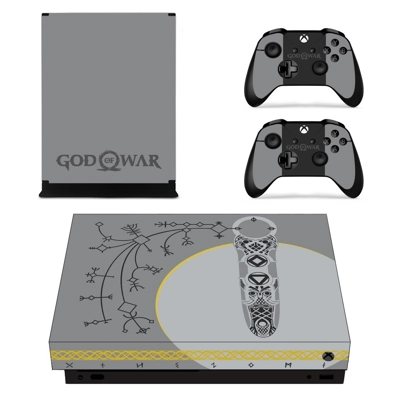 God of War 4 decal skin for Xbox one X Console and 2 Contr.. God of War 4 decal skin for Xbox one X Console and 2 Contr..