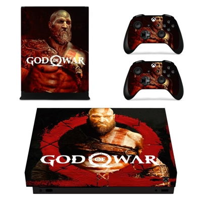God of War 4 decal skin for Xbox one X Console and 2 Contr.. God of War 4 decal skin for Xbox one X Console and 2 Contr..