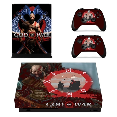 God of War 4 decal skin for Xbox one X Console and 2 Contr.. God of War 4 decal skin for Xbox one X Console and 2 Contr..