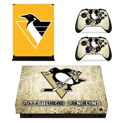 Pittsburgh Penguins decal skin for Xbox one X Console and .. Pittsburgh Penguins decal skin for Xbox one X Console and ..