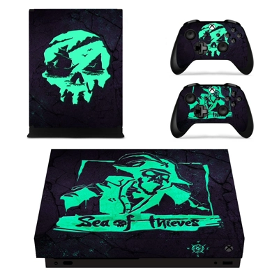 Sea of Thieves decal skin for Xbox one X Console and 2 Con.. Sea of Thieves decal skin for Xbox one X Console and 2 Con..