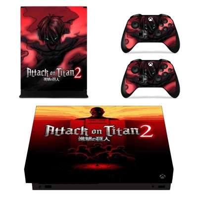 Attack on Titan 2 decal skin for Xbox one X Console and 2 .. Attack on Titan 2 decal skin for Xbox one X Console and 2 ..
