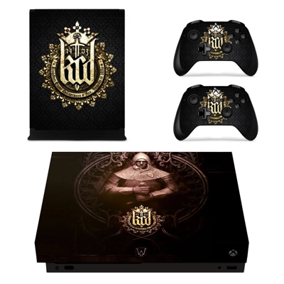 Kingdom Come Deliverance decal skin for Xbox one X Console and 2 Controllers