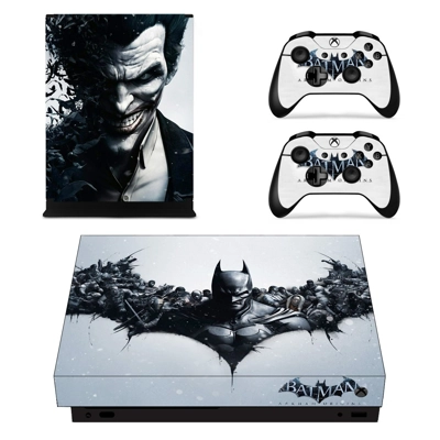 Batman Arkham Origins decal skin for Xbox one X Console and 2 Controllers