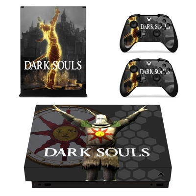 Dark Souls decal skin for Xbox one X Console and 2 Control.. Dark Souls decal skin for Xbox one X Console and 2 Control..