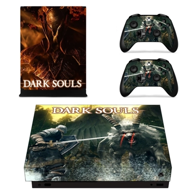 Dark Souls decal skin for Xbox one X Console and 2 Control.. Dark Souls decal skin for Xbox one X Console and 2 Control..