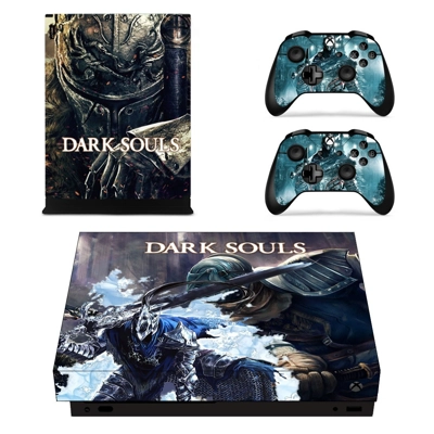 Dark Souls decal skin for Xbox one X Console and 2 Control.. Dark Souls decal skin for Xbox one X Console and 2 Control..