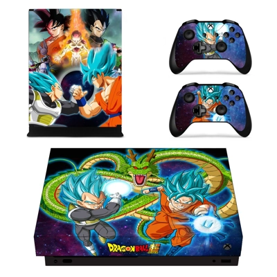 Dragon Ball Super decal skin for Xbox one X Console and 2 Controllers
