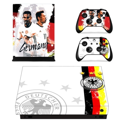 2018 FIFA World Cup Deutscher decal skin for Xbox one X Console and 2 Controllers