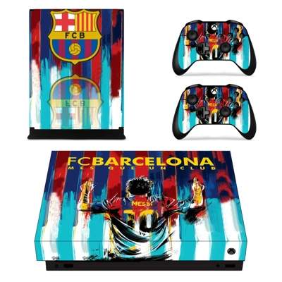 FC Barcelona Messi decal skin for Xbox one X Console and 2.. FC Barcelona Messi decal skin for Xbox one X Console and 2..
