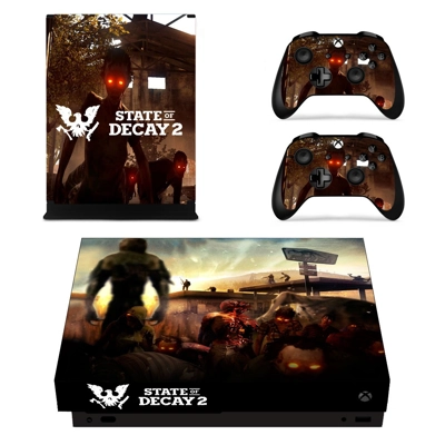 State of Decay 2 decal skin for Xbox one X Console and 2 Controllers