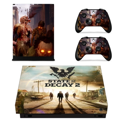 State of Decay 2 decal skin for Xbox one X Console and 2 Controllers