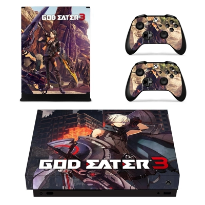 God Eater 3 decal skin for Xbox one X Console and 2 Contro.. God Eater 3 decal skin for Xbox one X Console and 2 Contro..