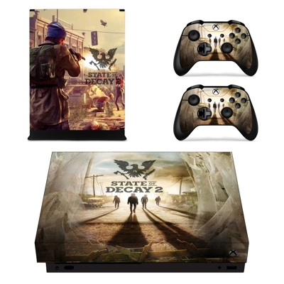 State of Decay 2 decal skin for Xbox one X Console and 2 Controllers