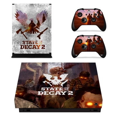 State of Decay 2 decal skin for Xbox one X Console and 2 Controllers