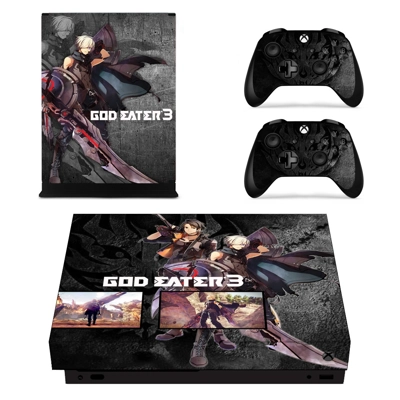 God Eater 3 decal skin for Xbox one X Console and 2 Contro.. God Eater 3 decal skin for Xbox one X Console and 2 Contro..