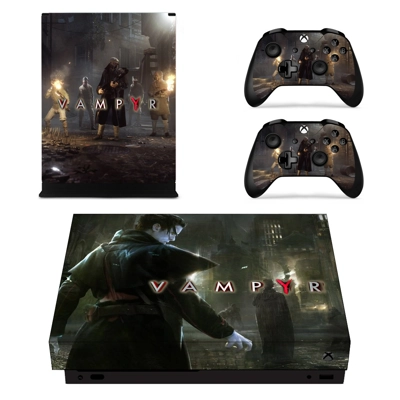 Vampyr decal skin for Xbox one X Console and 2 Controllers Vampyr decal skin for Xbox one X Console and 2 Controllers