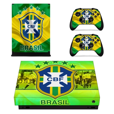 Brazilian Football Confederation decal skin for Xbox one X.. Brazilian Football Confederation decal skin for Xbox one X..