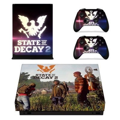 State of Decay 2 decal skin for Xbox one X Console and 2 Controllers