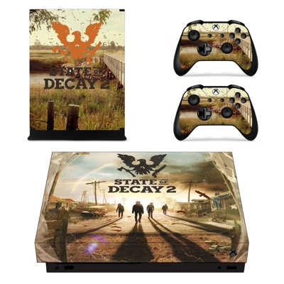 State of Decay 2 decal skin for Xbox one X Console and 2 Controllers