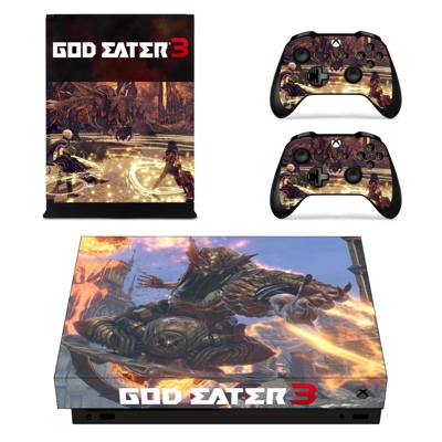 God Eater 3 decal skin for Xbox one X Console and 2 Contro.. God Eater 3 decal skin for Xbox one X Console and 2 Contro..