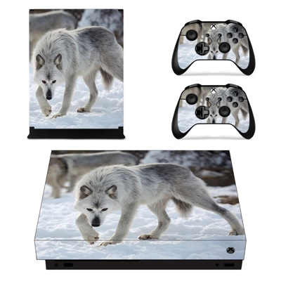 Wolves decal skin for Xbox one X Console and 2 Controllers Wolves decal skin for Xbox one X Console and 2 Controllers