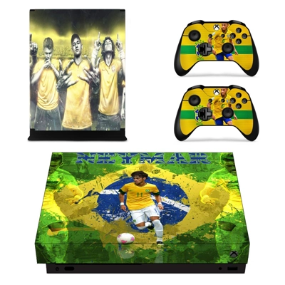 Neymar decal skin for Xbox one X Console and 2 Controllers Neymar decal skin for Xbox one X Console and 2 Controllers